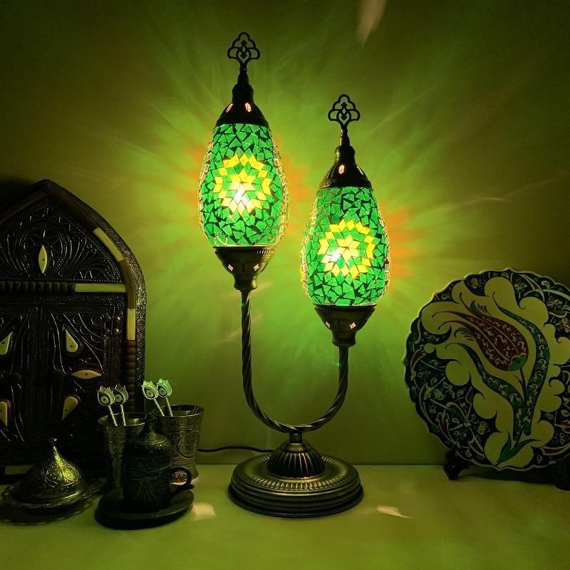 Table Lamp Bedroom Home Decor Desk Light Bedside Mediterranean Lamp (WH-VTB-21)