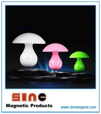 Fashion Mushroom Magnetic Levitation Music Night Lamp with Bluetooth Speaker