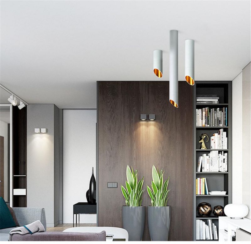 Surface Mounted Tube LED Spotlight Interior LED Lighting Modern Home Pipe Ceiling Spotlight