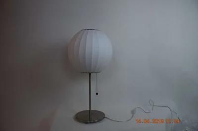New Design Custom Made Art Decorative Vintage Silk Fabric Bedroom Table Lamp
