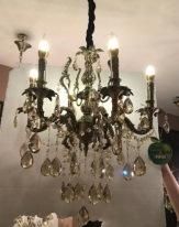 68813 Crystal Candle Chandelier Lamp (Zinc alloy)