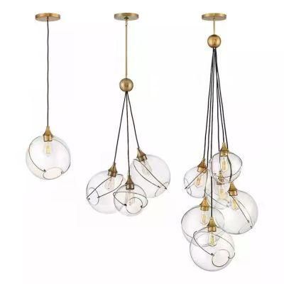 LED Glass Living Room Lighting Pendant Lamp