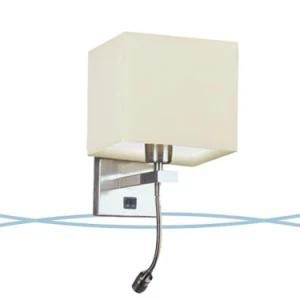Modern Hotel Wall Lamp with Square Lamp Shade