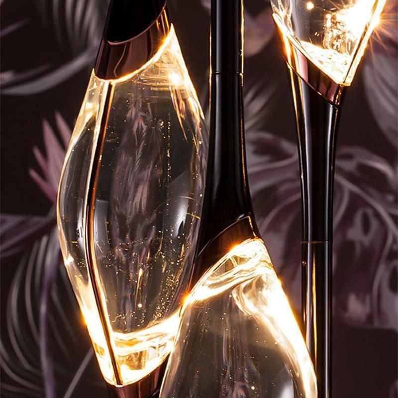 Nordic Crystal Pendant Lights Black / Golden Plated Rod Light with Shiny Suspension Lamp LED Pendant Lamp (WH-AP-181)