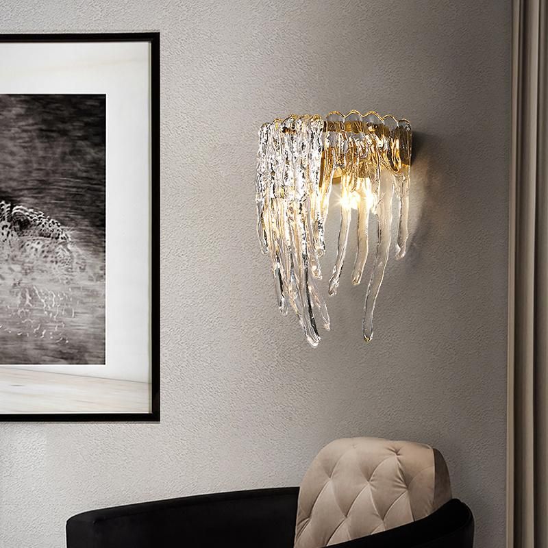 Creative Personality Living Room Wall Lamp Bedroom Corridor Glass Art Light