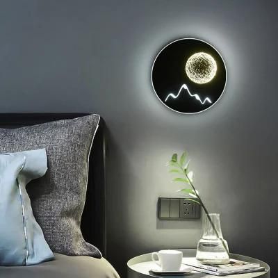 Bedroom Bedside Light Personality Creative Living Room Corridor Art Background Wall Lamp