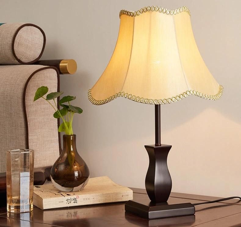 Modern Chinese Table Lamp Bedroom Bedside Lamp American Simple Retro Home
