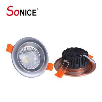 Anti-Glare High Quality Hotel Home Restaurant Isolated Driver Recessed Ceiling 10W RGB LED COB Spotlight Panel Light Downlight