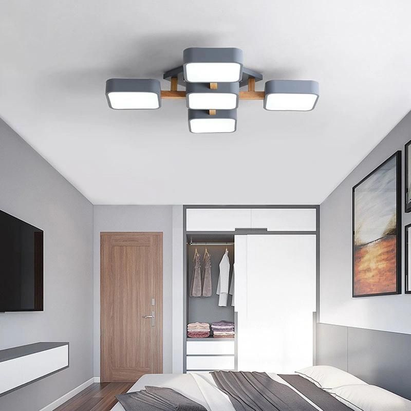 LED Modern Minimalist Ceiling Lamp LED Study Entrance Bedroom Wooden ceiling Light (WH-WA-23)