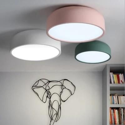 LED E27 Round Modern Ceiling Lamp Fixture Home Office Living Room LED Ceiling Light Flush Mount (WH-MA-187)