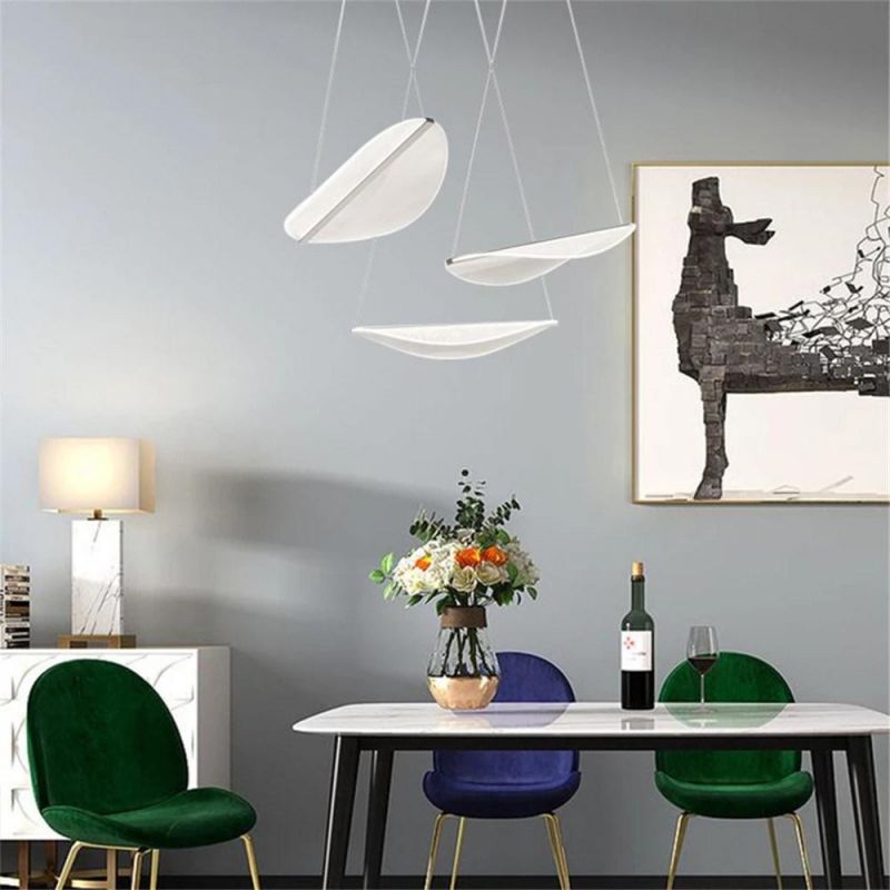 Pendant Lights Lighting Modern LED Acrylic Blade Pendant Lamps Living Room Dining Room Light Fixtures