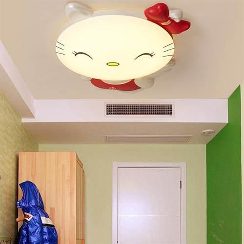 Hello Kitty LED Kids Lamp Girls Boys Blue Pink Bedroom Lighting