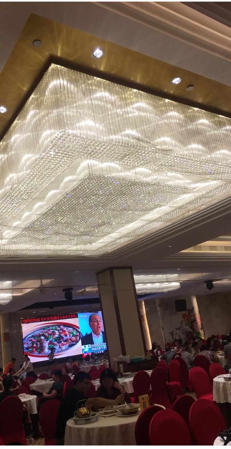 New Product Decoration Luxury Hotel Lobby Chandelier Lamp Custom Large Project Glass Ceiling Light