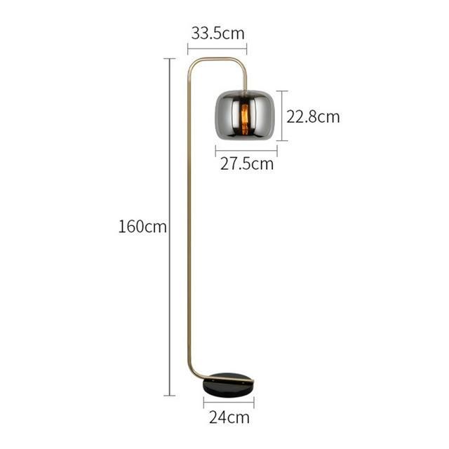 Nordic LED Floor Lamp Modern Floor Lamp Study Living Room Bedroom Study Bedside Indoor Lighting (WH-MFL-104)