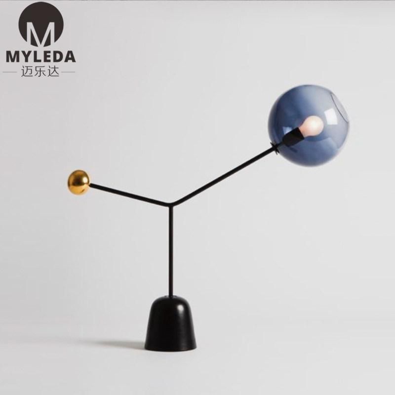 Modern Style Glass Table Lamp Office Desk Lamp