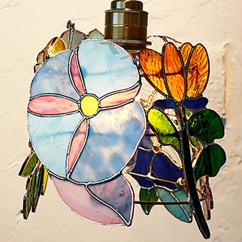 Tiffany Stained Glass Welding Decorative Chandelier Brass Lamp Holder Pendant Lamp