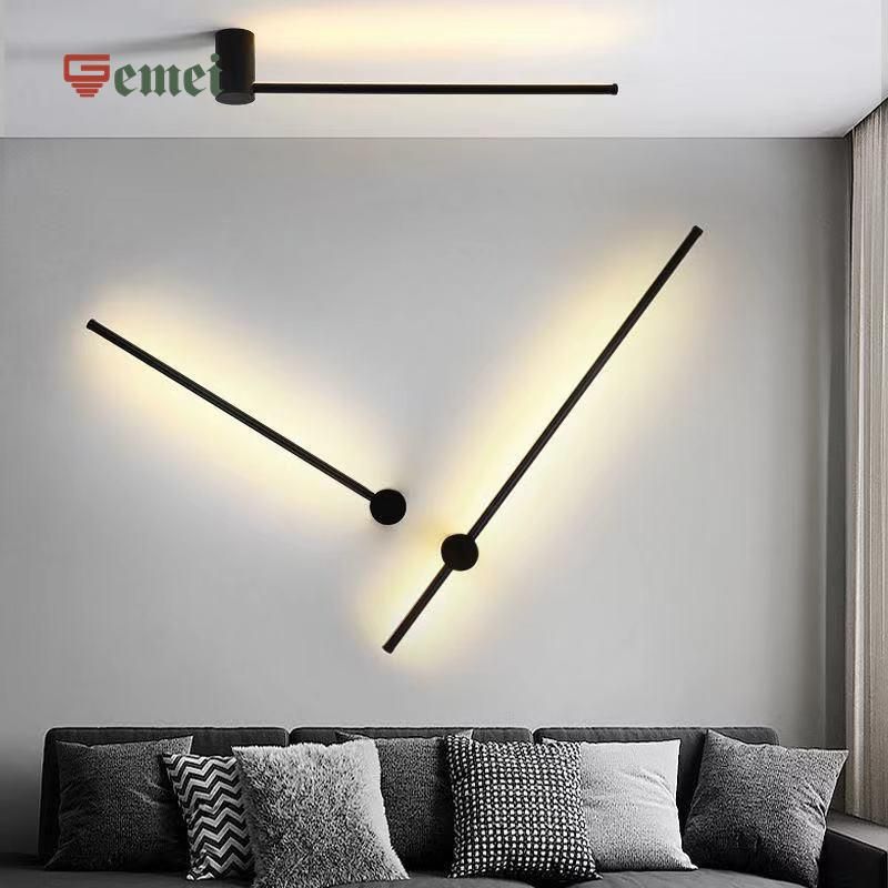 Remote Control Slender RGB Wall Lamp Living Room Hotel Aisle Background Wall