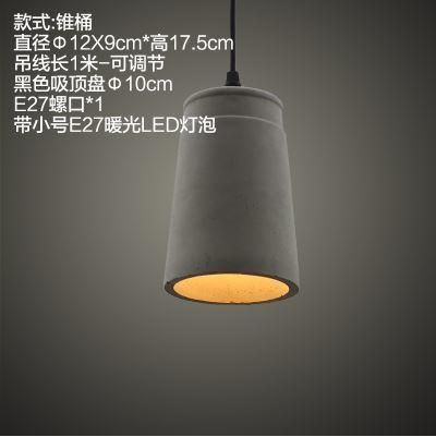 American Design Pendant Light Decorative Ulla Scandinavian Concrete Geometric Pendant Light (WH-AP-310)