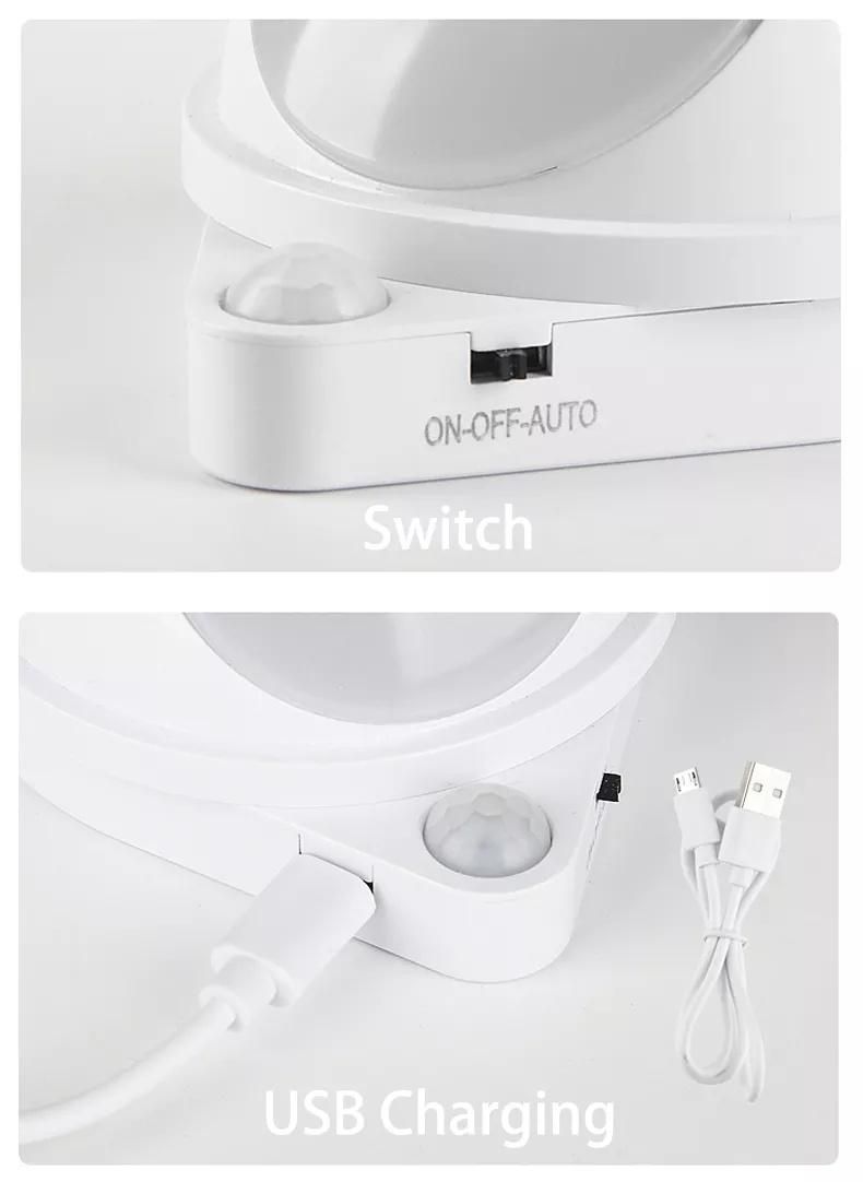 USB Rechargeable Cabinet Lamps Design Modern Living Room LED Bedroom Mini Sensor Night Lights