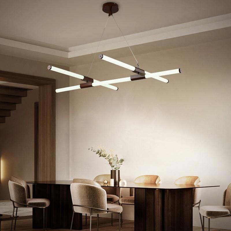 Modern Creative Lamp Tube Style Hotel Lobby Restaurant Chandelier Lamp