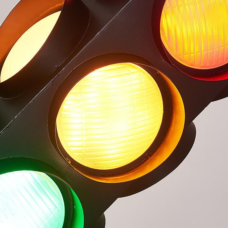Black Pendant Lamp Painted Matte Traffic Lights Always on / Remote Cafe Shop Loft Pendant Lamp (WH-VP-88)
