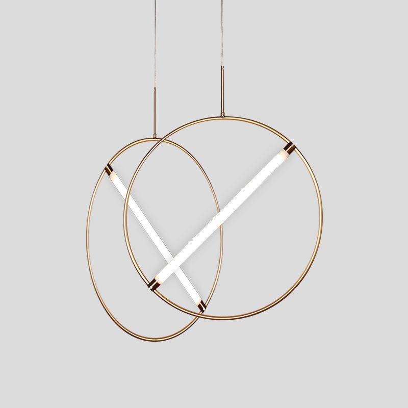 Post-Modern Ring Pendant Light Luxury Creative Living Room Designer Pendant Light Suspension Lamp (WH-AP-130)