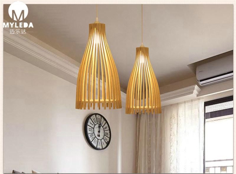 Industrial Style Loft Wood Pendant Chandelier Lighting Fixture