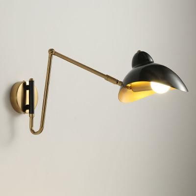 Loft Vintage Black White Bedroom Living Room Serge Wall Lights (WH-OR-04)