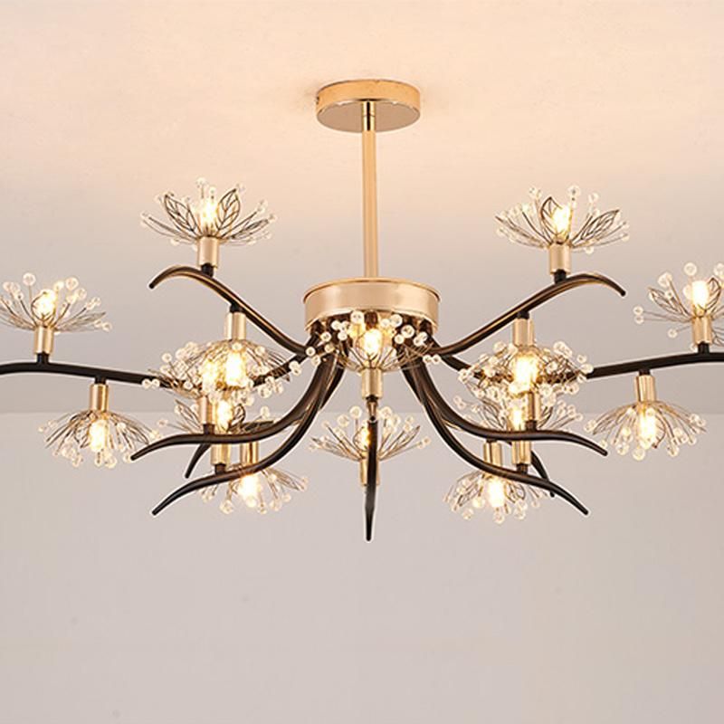 Postmodern Light Luxury Living Room Crystal Ceiling Lamp Simple Restaurant Lamp Bedroom Light