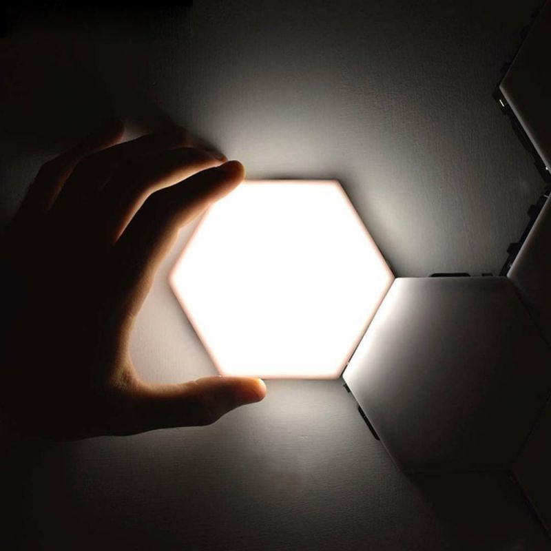 Quantum Light LED Hexagonal Lamps Modular Touch Sensitive Magnetic Wall Night Light for Xmas Home Decoration