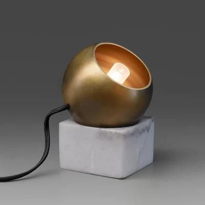 Copper Marble Designer Creative Table Lamp Nightstand Lamp Restaurant Lamp