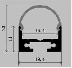 LED Aluminium Profile for LED Strip (WD-1911)