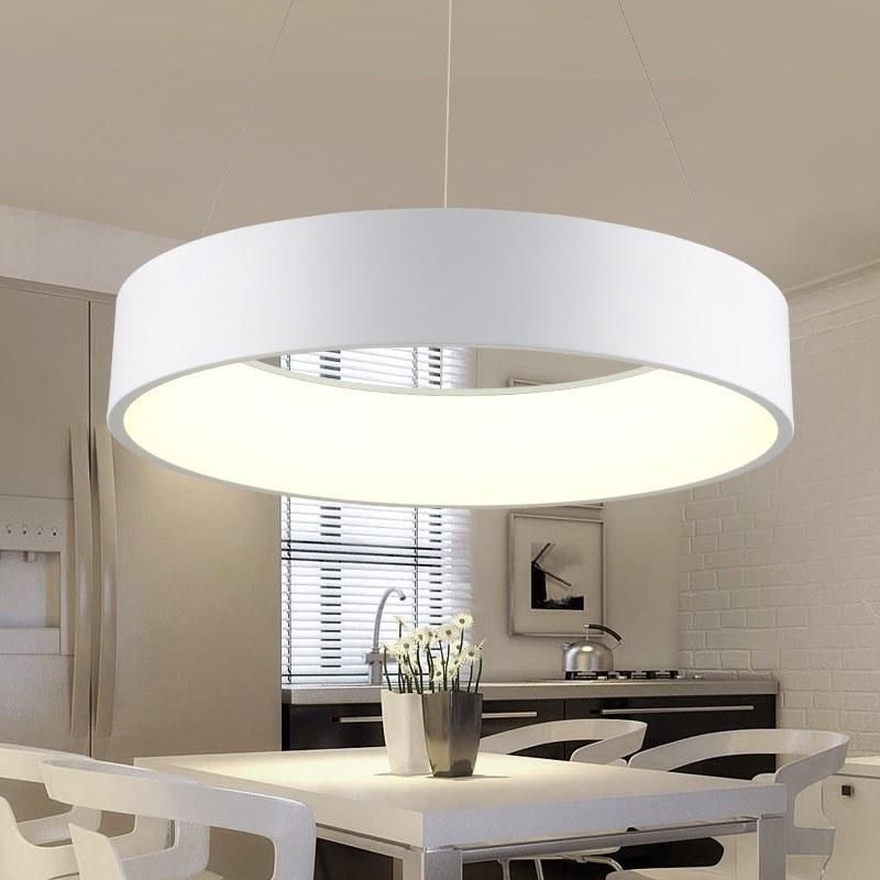 Round White Kitchen Pendant Anging Lights for Indoor Home Lamp Fixtures (WH-AP-05)