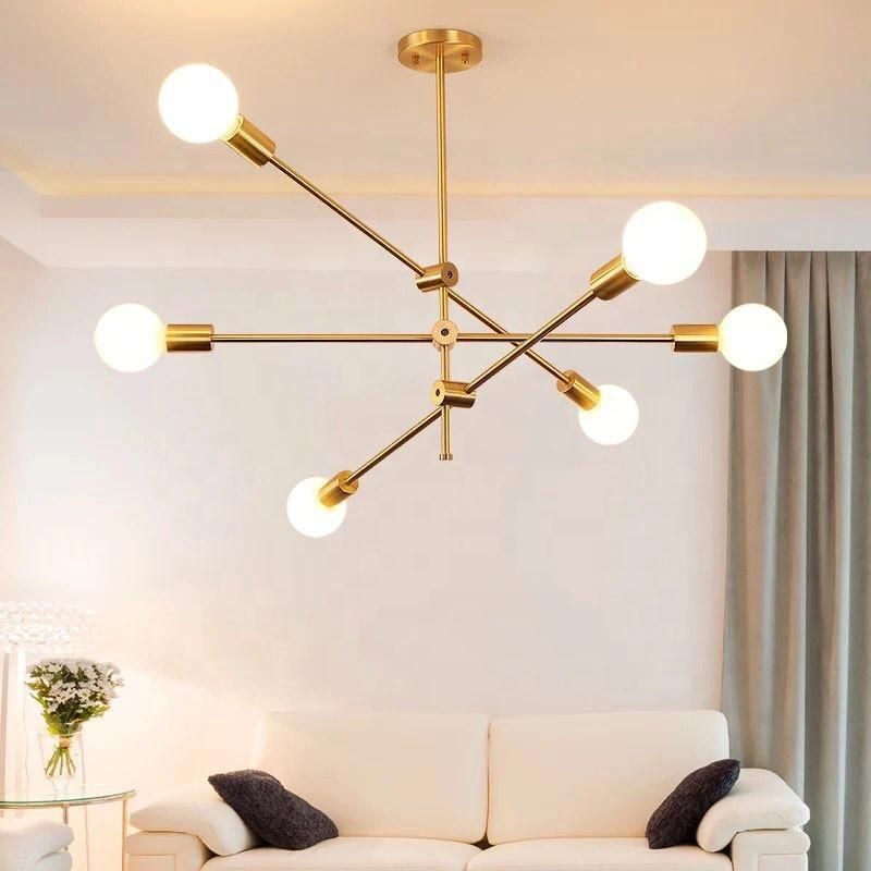 LED Chandelier Bulb Modern Shade Colgante Material Wood crystal