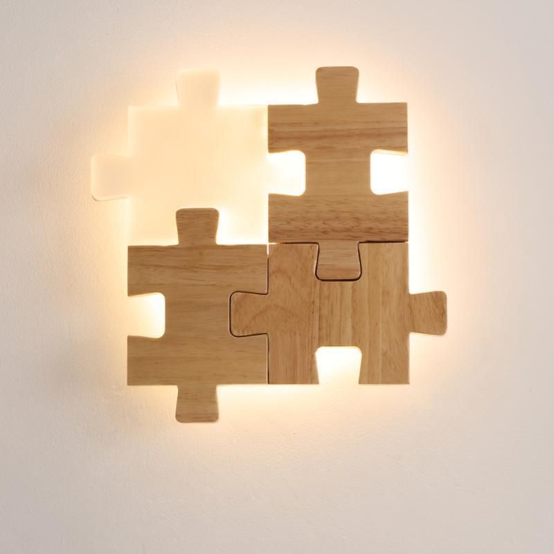 Aisle Bedside Modern Simple Lamp Creative Personality LED Puzzle Wall Light