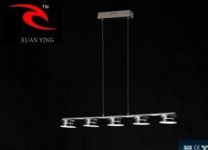 Acrylic LED Pendant Lamp with 5 Chrome Lampshade (MV5558-5A)