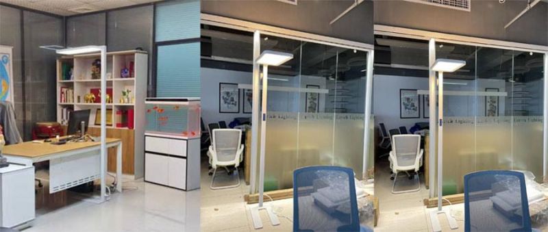 Non-Glare Office LED Floor Lamp with 195cm 60W CCT/Brightness Adjustable