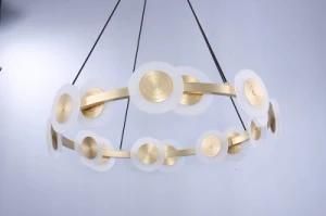 Pendant Light Modern Zhongzhan Copper Ring Lamp