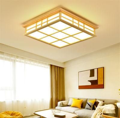 Ceiling Lights Japanese Style Tatami Lamp LED Wooden Ceiling Lighting Dining Room Bedroom Lamp (WH-WA-31)