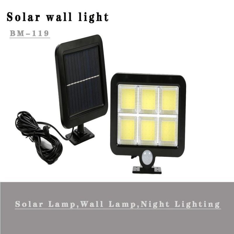 Separate Solar PIR Motion Sensor Solar Garden Lamp