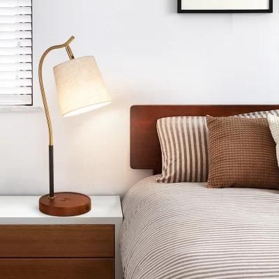 Copper Traditional Vintage Bedside Lamp Table Lamp Reading Nightstand Lamp
