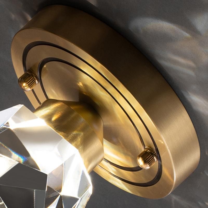 Copper Crystal Light Corridor Light Bright Decoration Lamp Luxury Postmodern Ceiling Light
