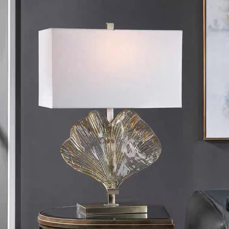 Table Lamp New American Style Imported Toughened Glass Designer Style Living Room Study Villa Creative Lamp