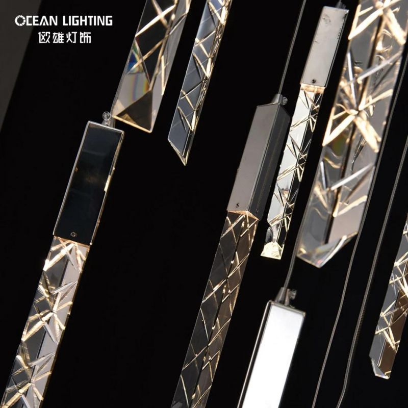 Golden Warm Lighting 3000K Metal 16*3W Crystal Chandelier Luxury