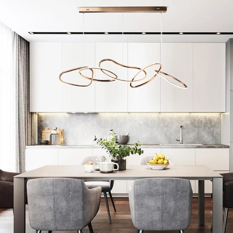 Ribbon Shape Artistic Pendant Lamp Chandelier Dining Room Lamp Bedroom Lamp