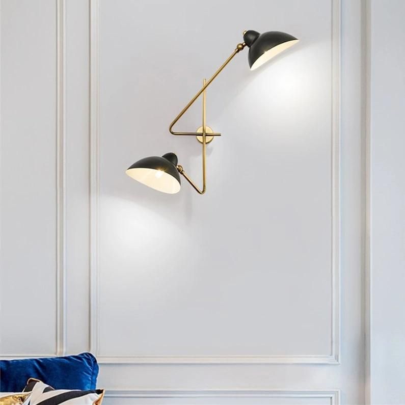 Modern Simple Iron Wall Deco Wandlamp Study Living Room Bedroom Bedside Lamp LED Wall Lights Nordic Designer Iron Art Wall Lamps