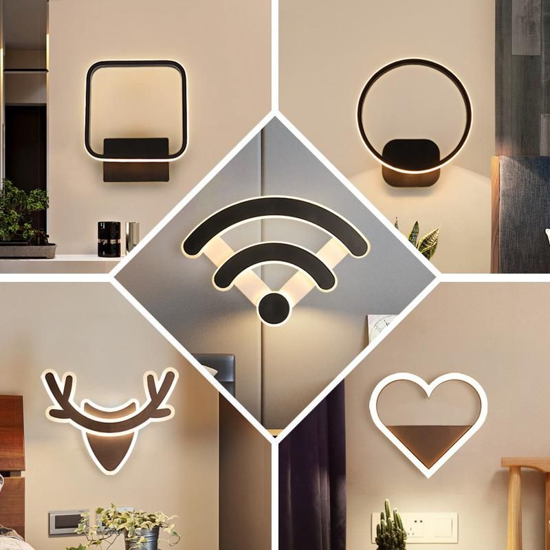 Wholesale Nordic Design Heart Shape LED Wall Lights