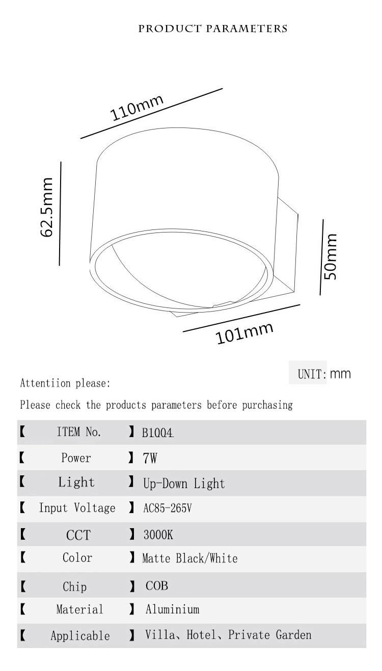 Security Lighting Wall Spotlight up Down Wall Pack Light