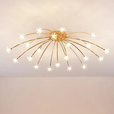 Metal Crystal More Lightsource Ceiling Lamp Living Room Lamp Bedroom Lamp