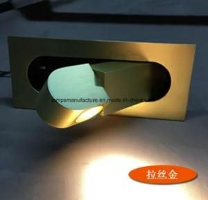 Brush Brass LED Wall Lamp with Adjustble Socket for USA Market